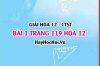 Giải bài 1 trang 119 Hóa 12 Chân trời sáng tạo SGK